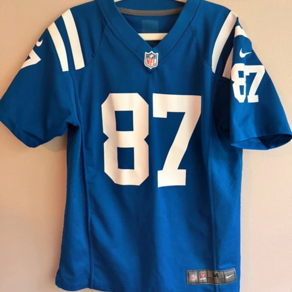 Youth M (10-12) Nike Indianapolis Colts Reggie Wayne 87 Blue Jersey