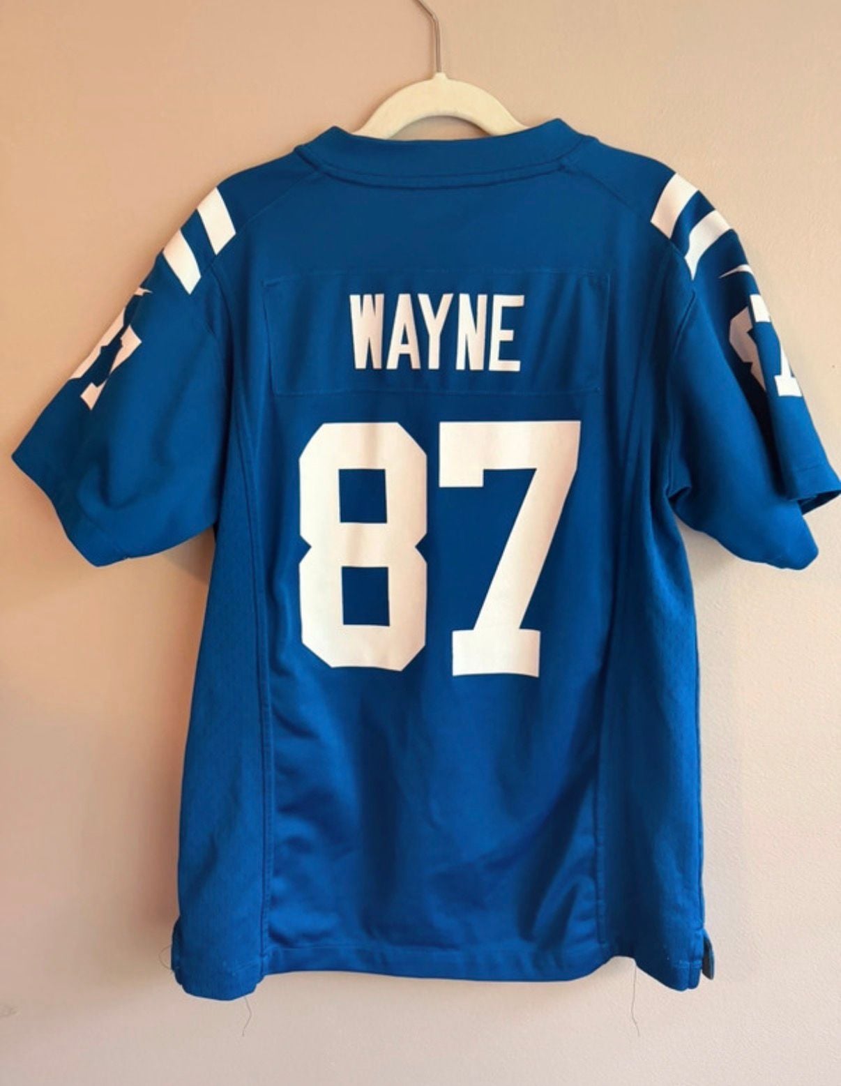 Youth M (10-12) Nike Indianapolis Colts Reggie Wayne 87 Blue Jersey 3