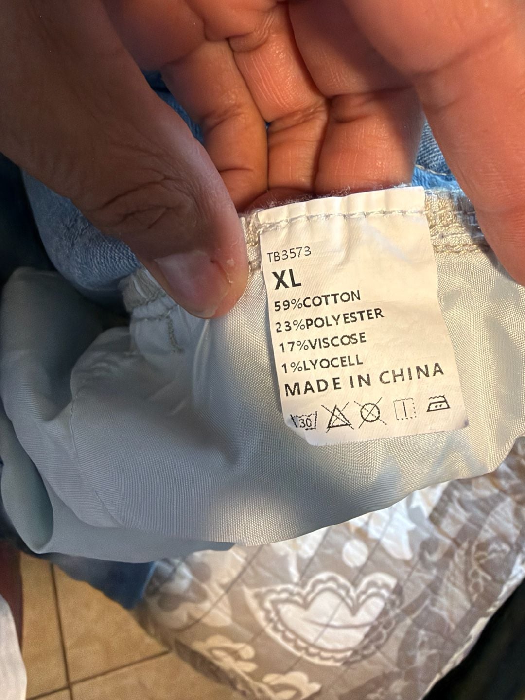 Amazon Denim Cargo Pants Light Blue Baggy Y2K 10