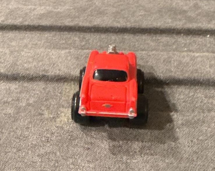 Road Champs Micro Mini Monster Wheels 57 Chevy Bel Air Red 5