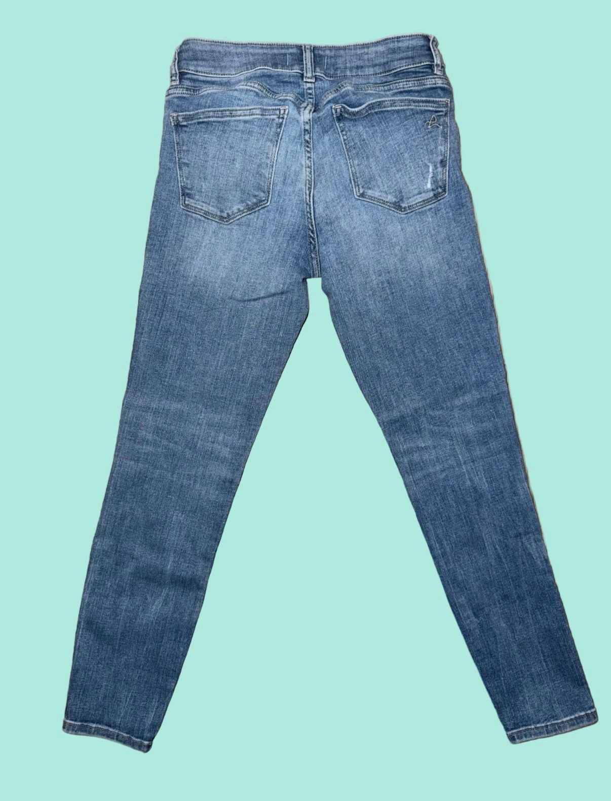 DL1961 Camila Petite Skinny Jeans Size 25 Montville Distressed Medium Wash 10