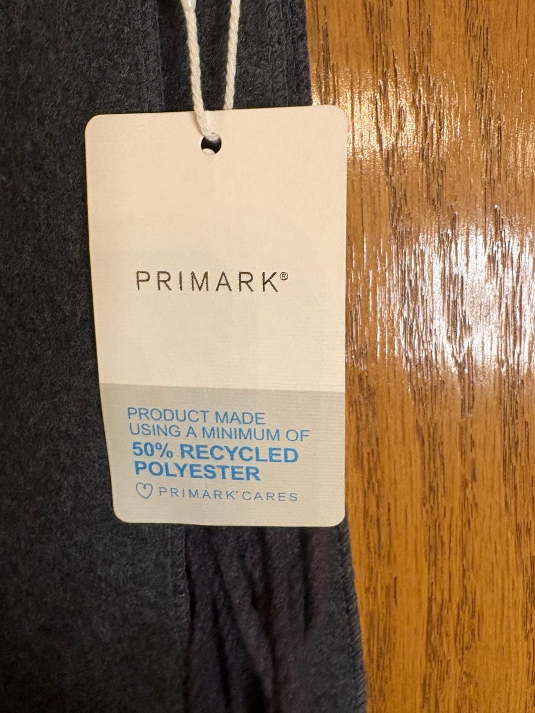 Primark Scarf Monogram M Gray One Size Fringe Recycled Polyester New 2