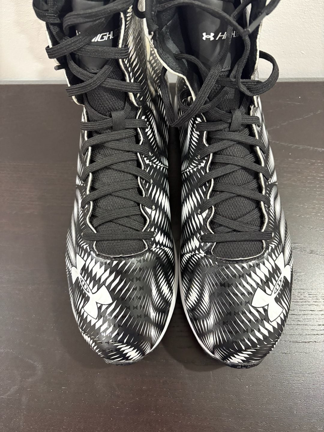 Under Armour Highlight Football Cleats Black White 7