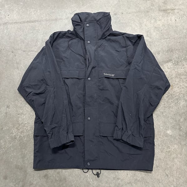 Vintage Timberland Weathergear Jacket Large Nylon Hooded Outdoor 90s Y2K