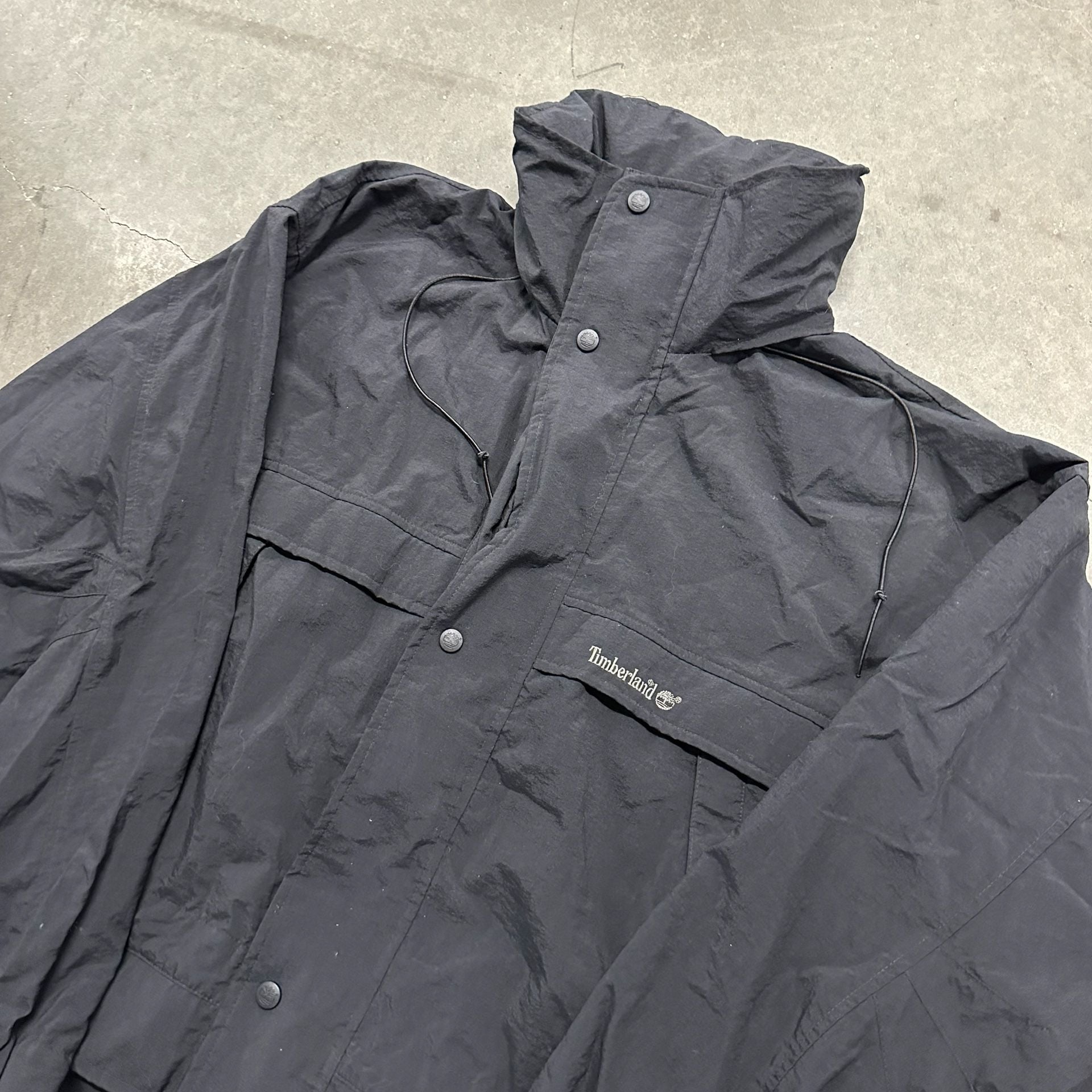 Vintage Timberland Weathergear Jacket Large Nylon Hooded Outdoor 90s Y2K 5