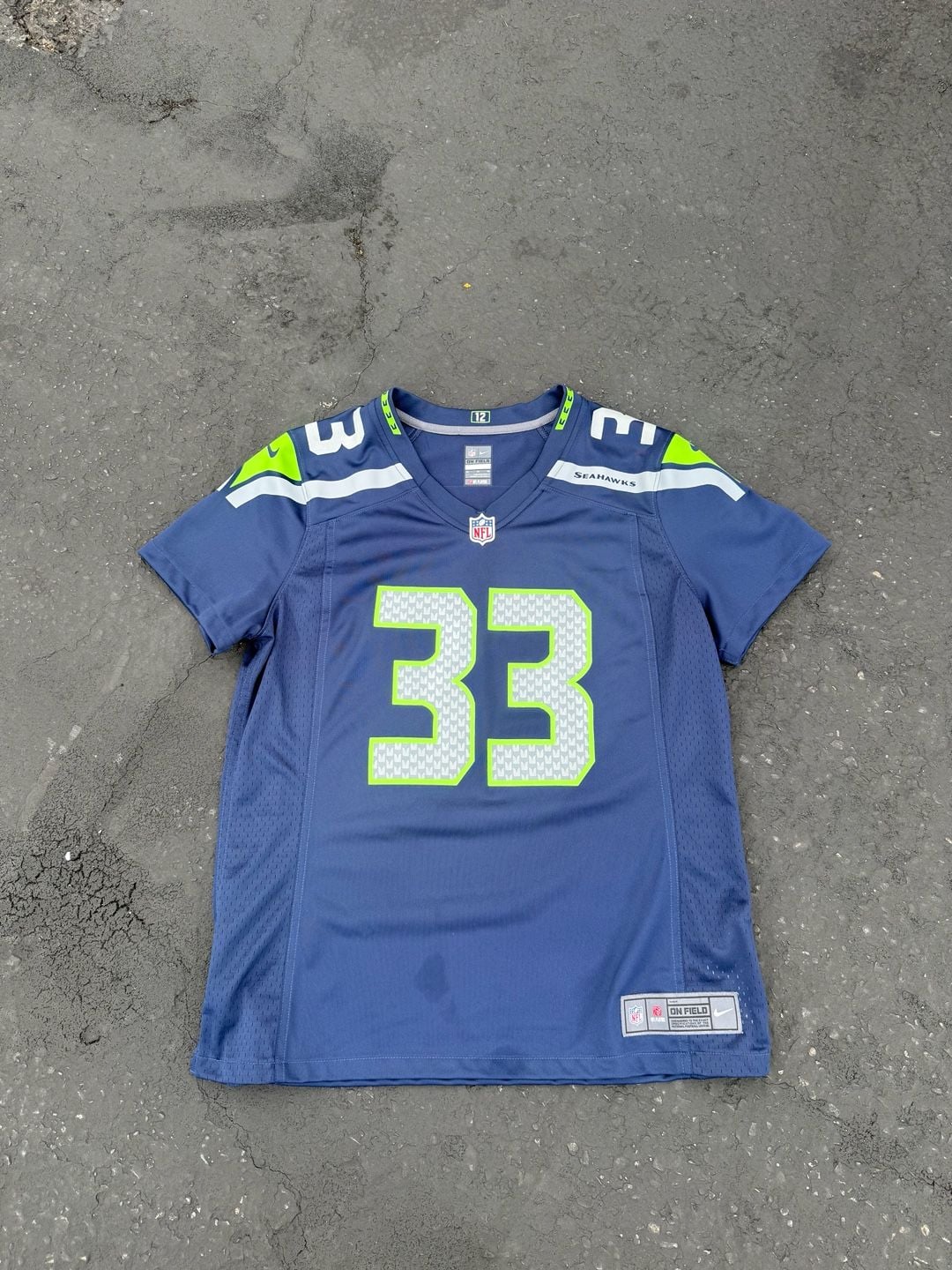 Nike Seattle Seahawks Jamal Adams 33 Jersey Size M Blue NFL 2