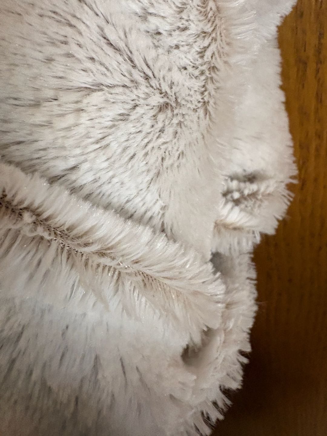 Faux Fur Infinity Scarf Cream Fluffy Winter Neck Warmer 4