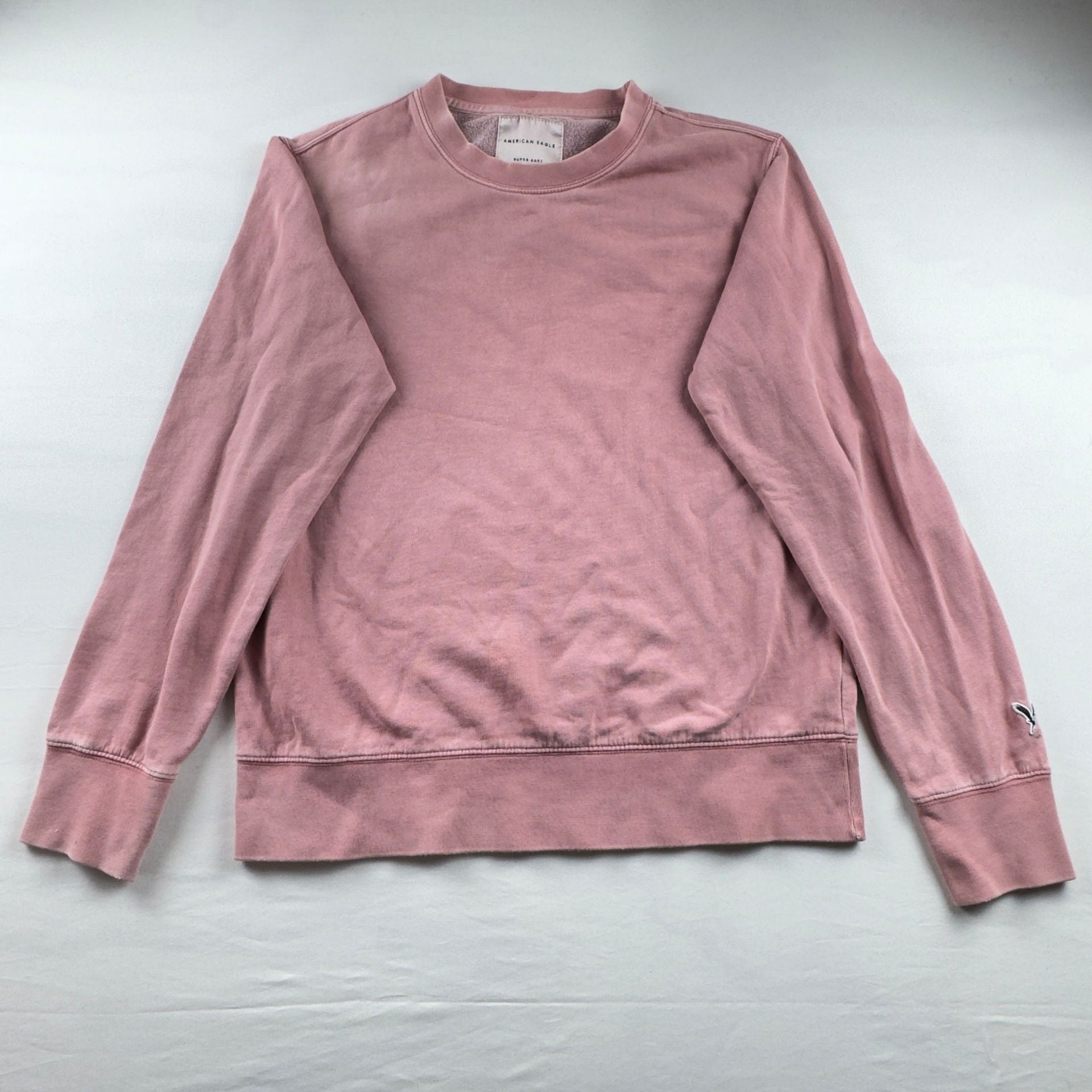 American Eagle Super Soft Crewneck Sweatshirt Pink 2