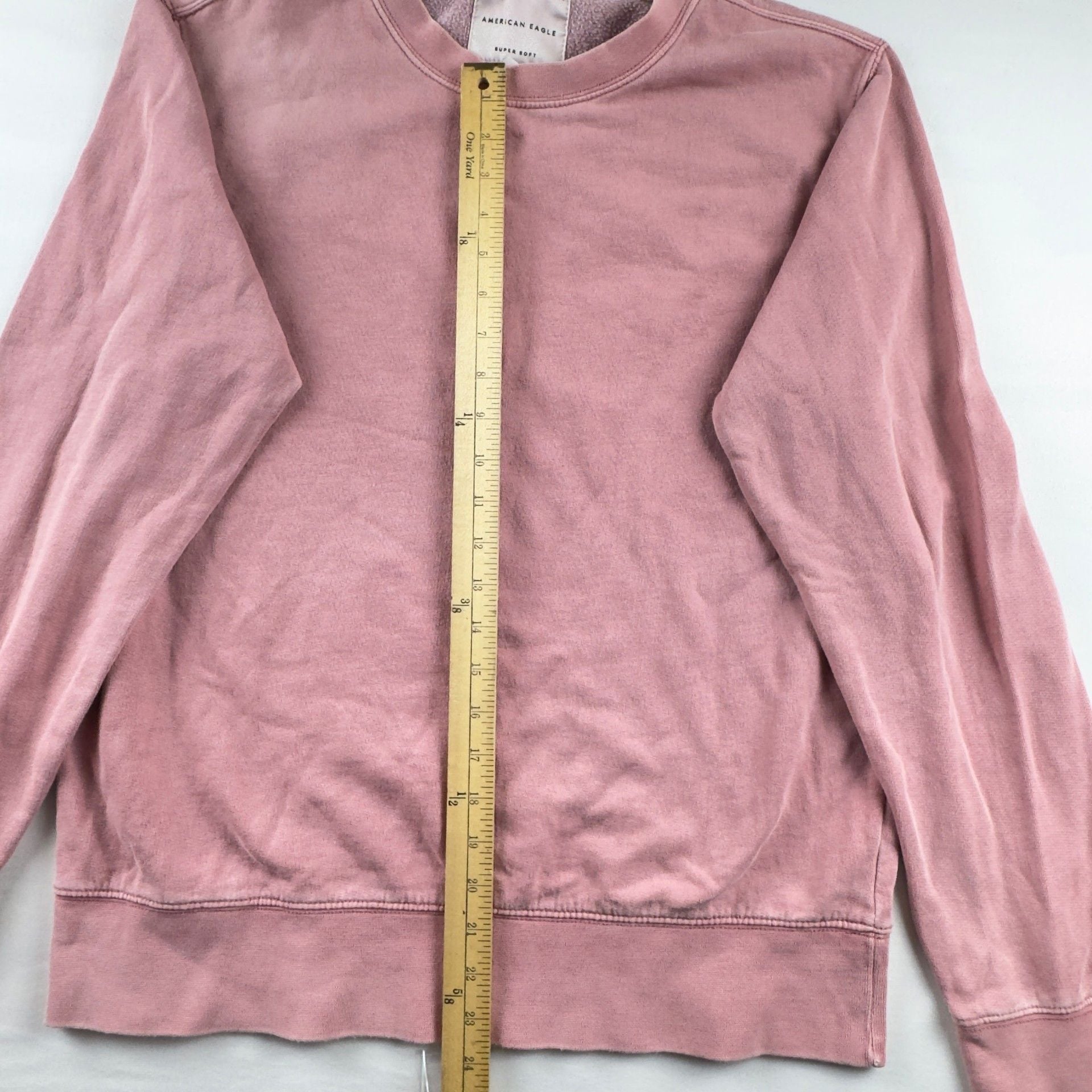 American Eagle Super Soft Crewneck Sweatshirt Pink 4