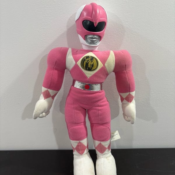 Mighty Morphin Power Rangers Pink Ranger Action Pal Plush 1993