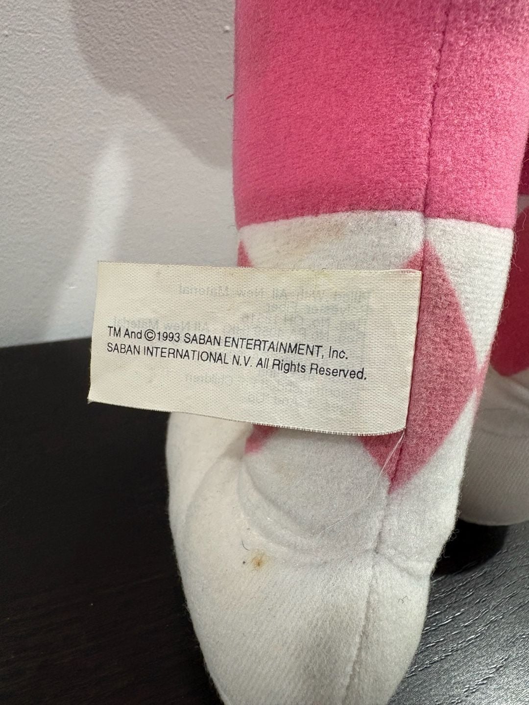 Mighty Morphin Power Rangers Pink Ranger Action Pal Plush 1993 7