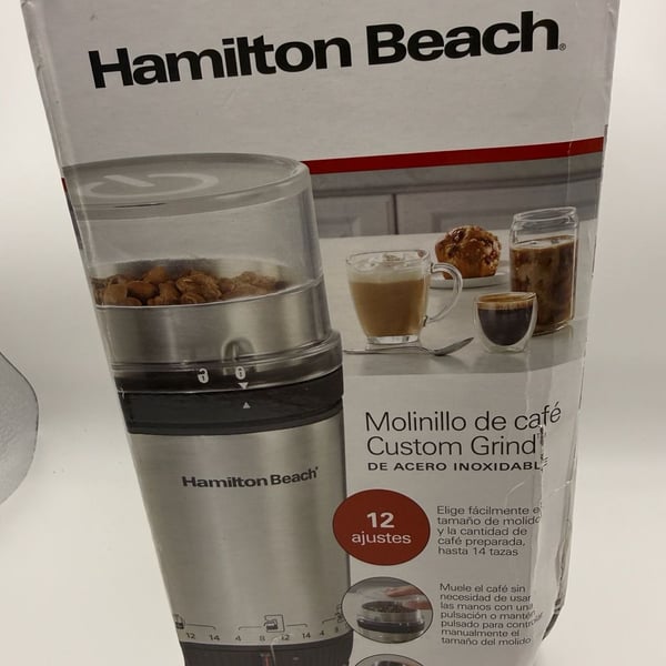 Hamilton Beach Custom Grind Coffee Grinder 80406 Stainless Steel