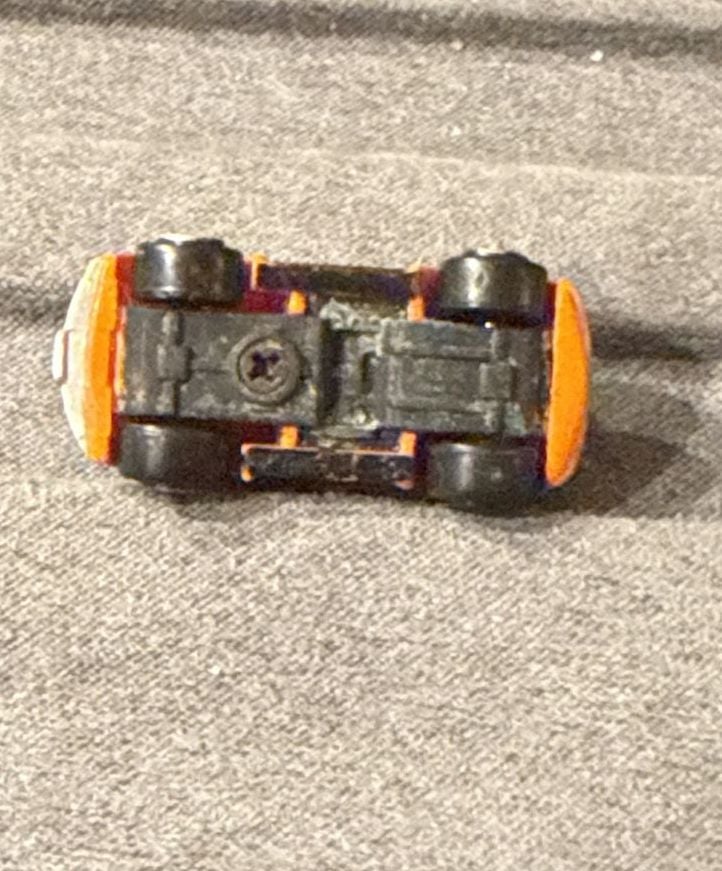 Micro Machines Volkswagen Beetle Convertible Orange Toy Car 7