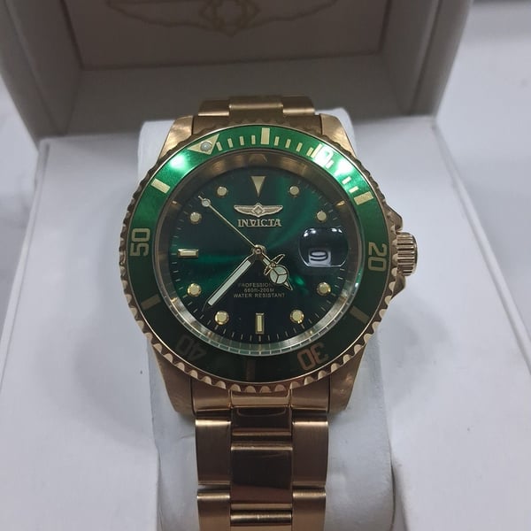 Invicta Pro Diver 35696 Men's Automatic Watch 40mm Gold Green