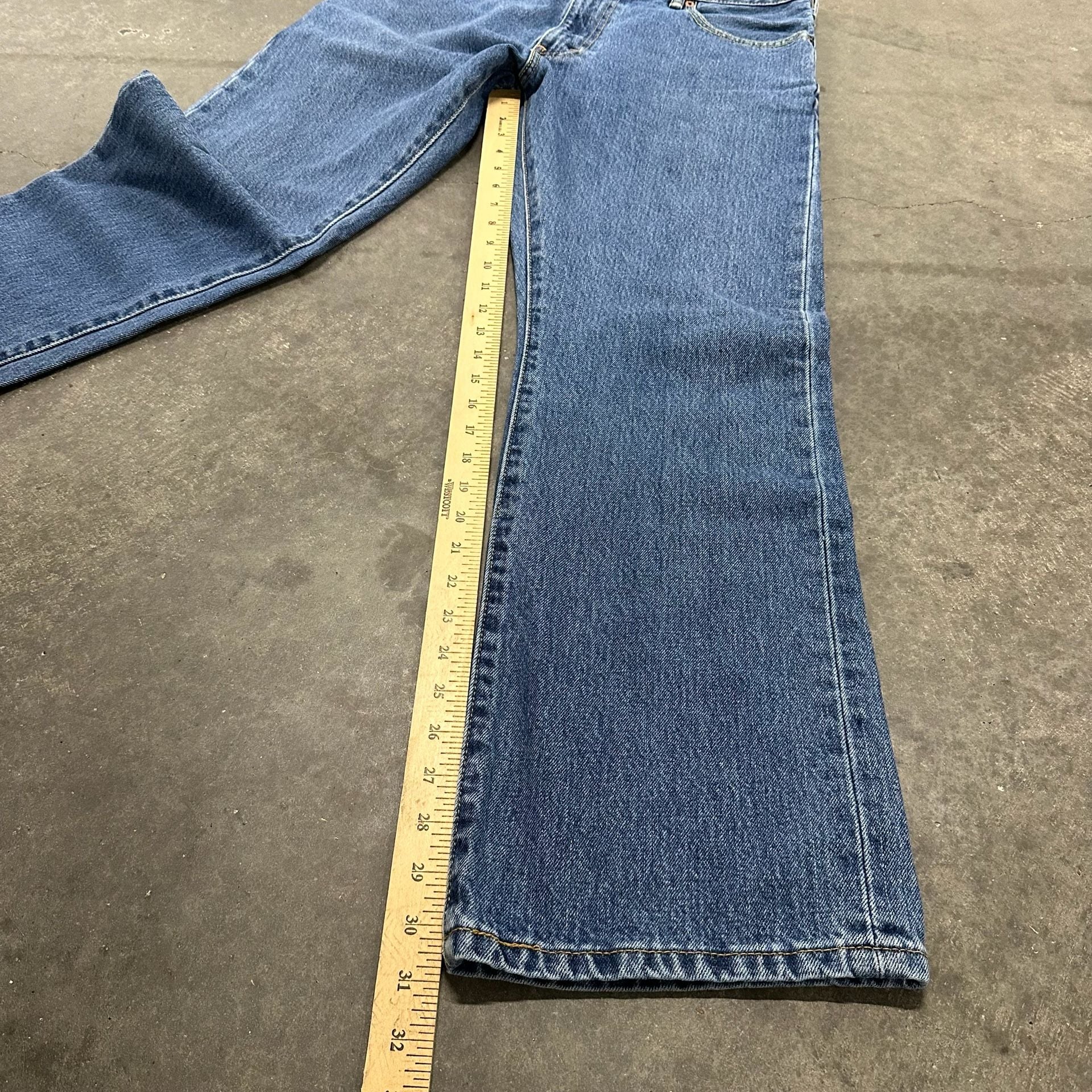 Levi's 517 Bootcut Jeans Size W35 L30 Blue Denim Medium Wash 7