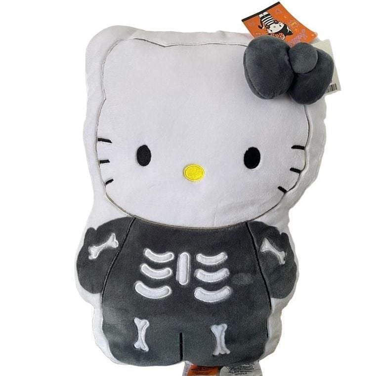 Sanrio Hello Kitty Skeleton Halloween 18 Inch Decorative Pillow 1