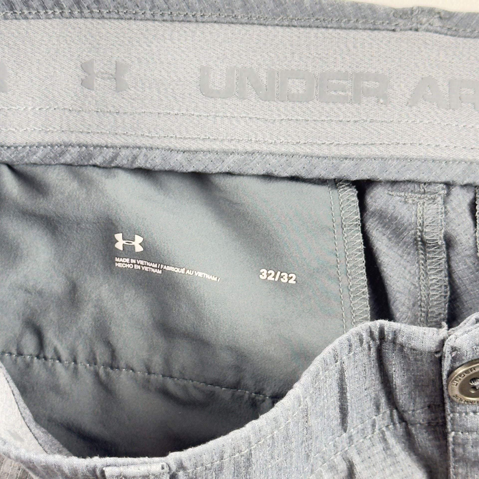 Under Armour Golf Pants Size 32/32 Gray Stretch Performance 3