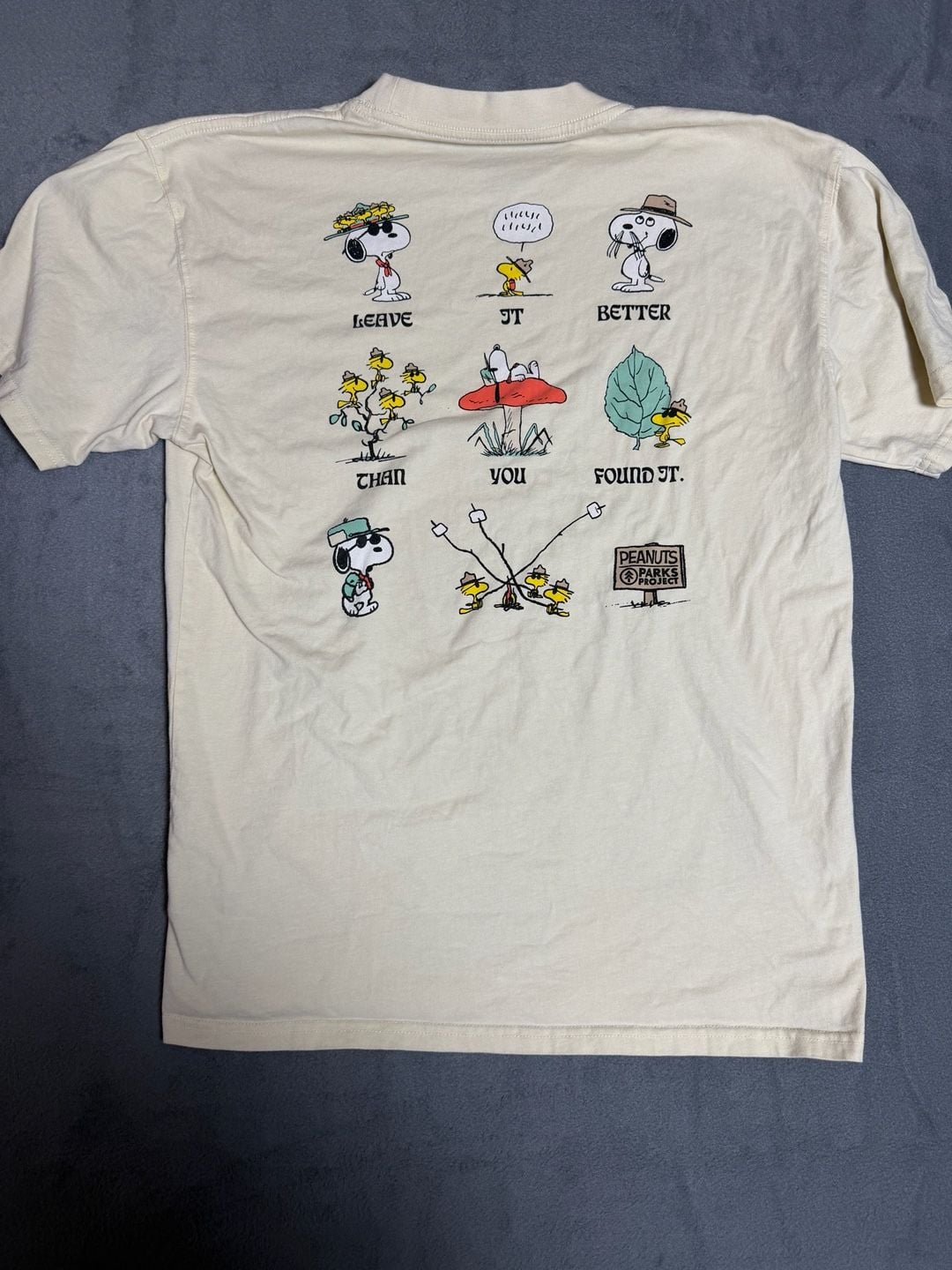 Parks Project Peanuts T-Shirt Size L Leave It Better Than You Found It 7