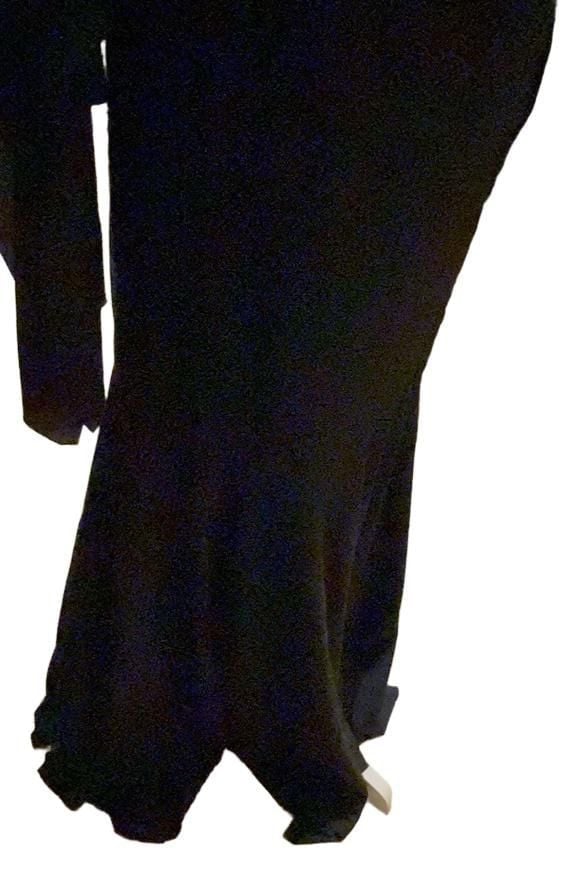 Gothic Medieval Lace-Up Long Sleeve Black Dress Costume 7