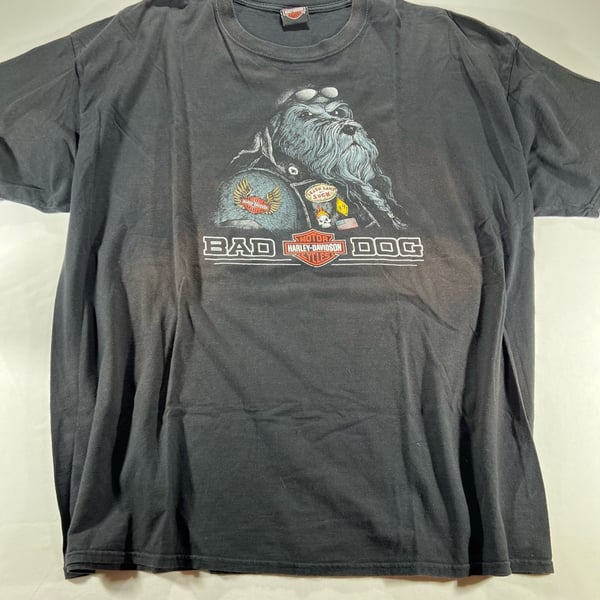 Harley-Davidson Bad Dog T-Shirt Size 3X-Large Outer Banks North Carolina Black