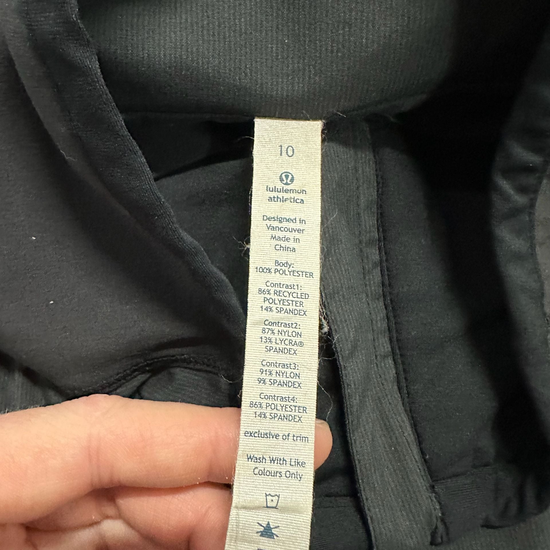 Lululemon Athletica Jacket Size 10 Full Zip Running Yoga Athletic Stretch 4