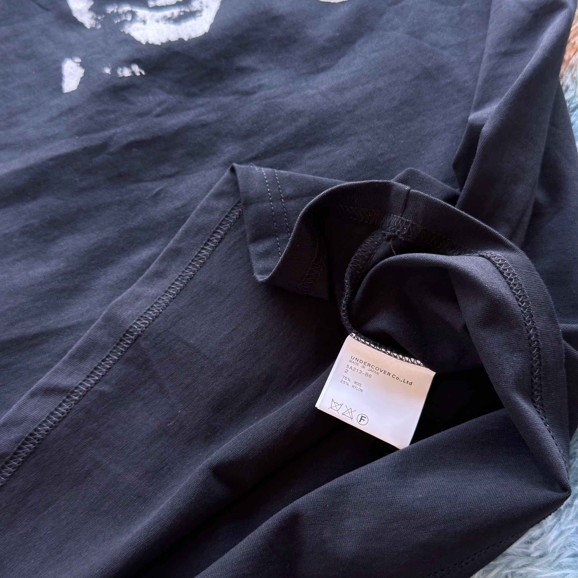 Undercoverism Chuuut Graphic T-Shirt Size 2 Black 6