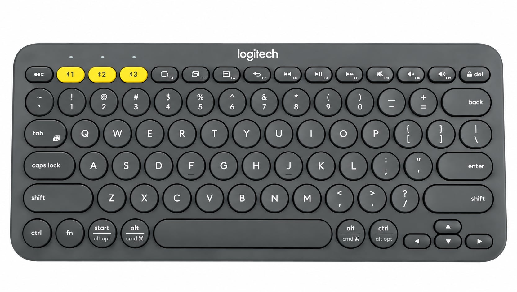 Logitech K380 Multi-Device Bluetooth Keyboard Dark Gray 1