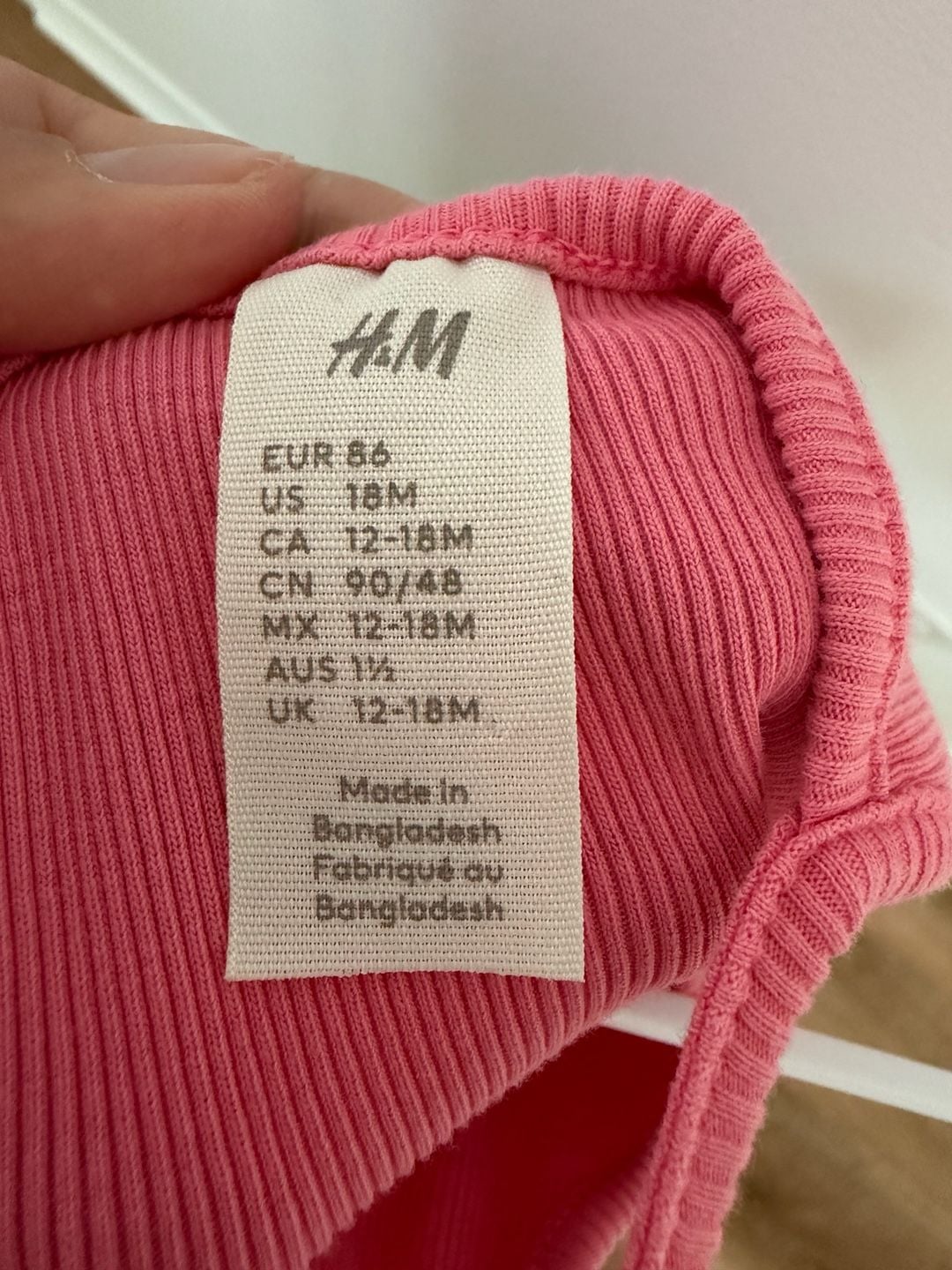 H&M Pink Lemon Printed-Detail Dress Size 12/18M 4
