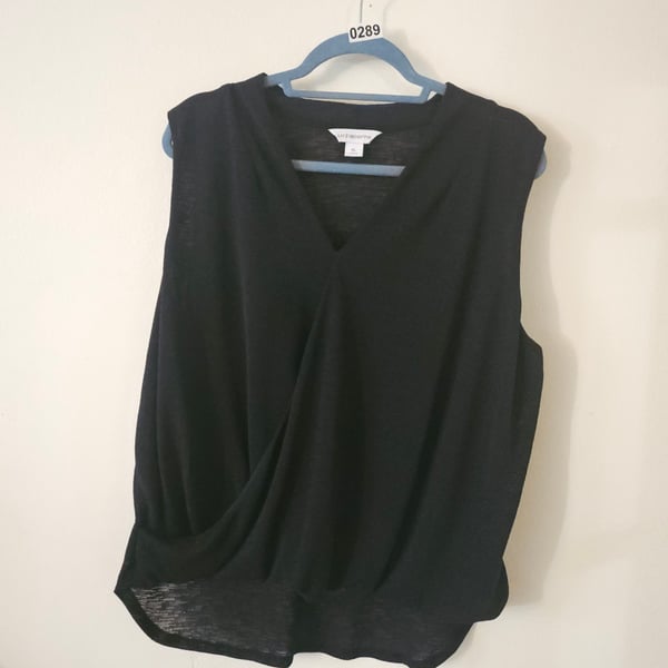 Black Cross Over Tank 289