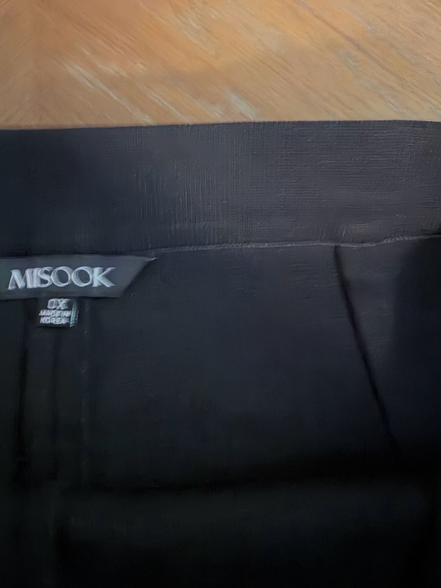 Misook Bootcut Pants Size 0X Black Fade Resistant Wrinkle Free 6