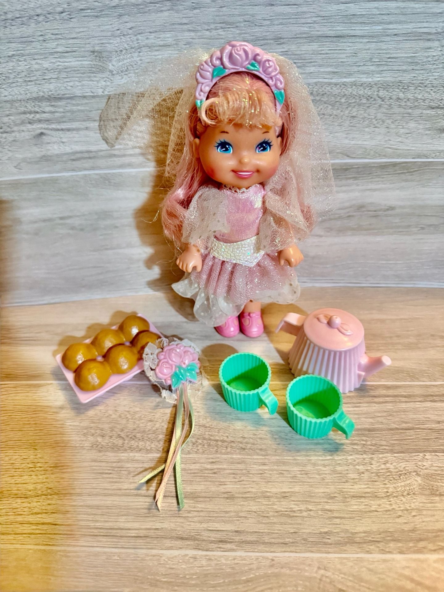 Mattel Cherry Merry Muffin Doll Tea Party Set 3