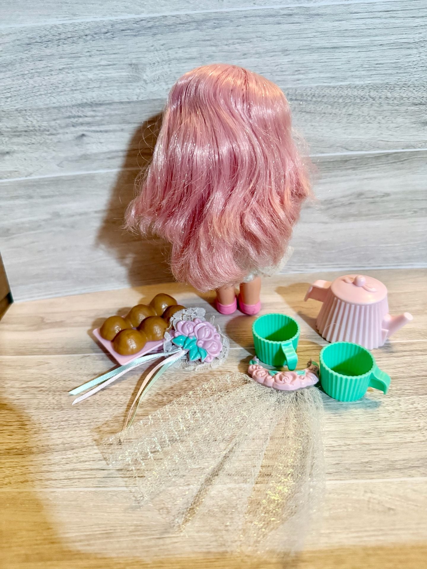 Mattel Cherry Merry Muffin Doll Tea Party Set 4