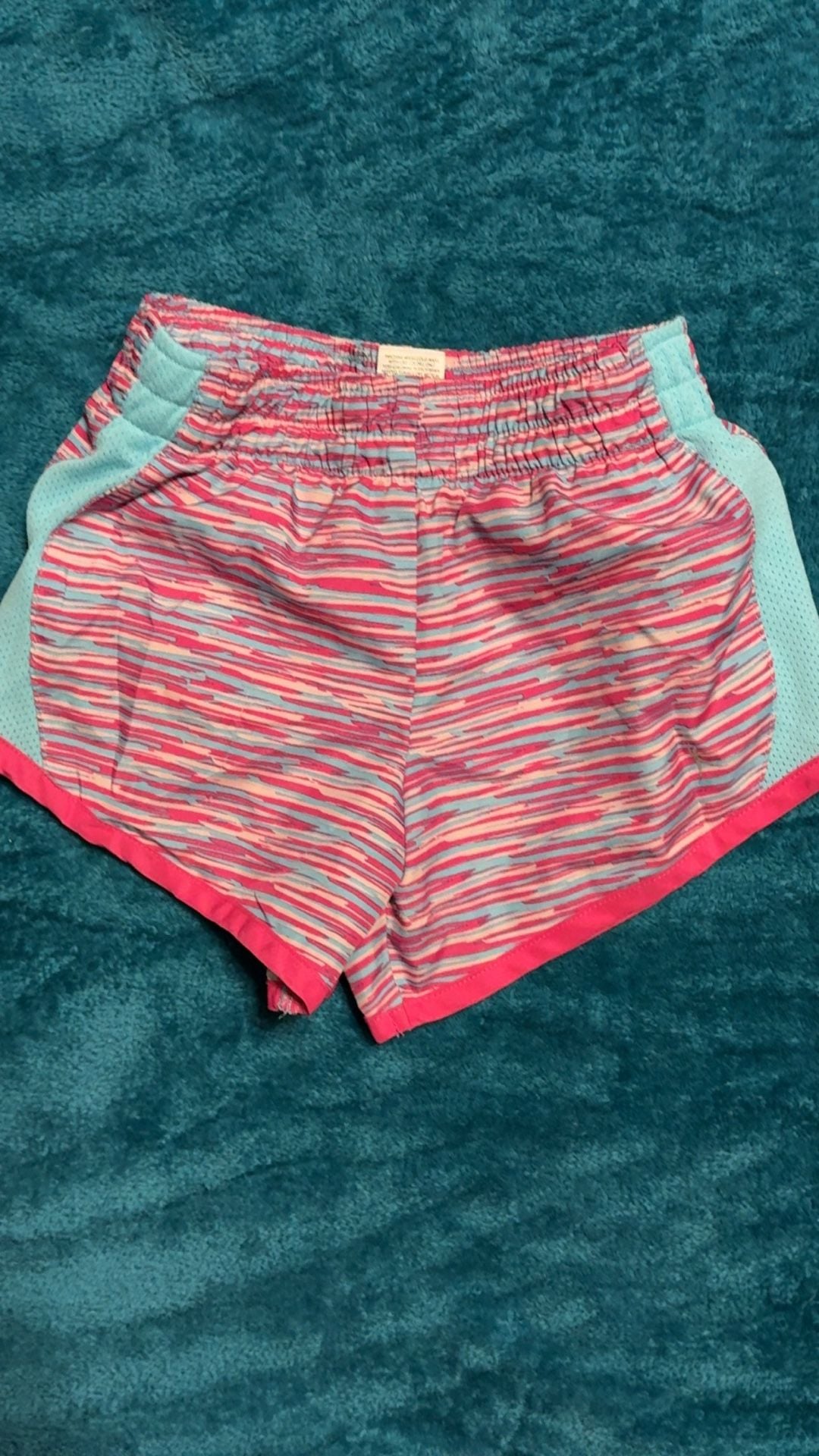 Danskin Now Active Shorts Size XS 4-5 Pink Blue Athletic Running 2