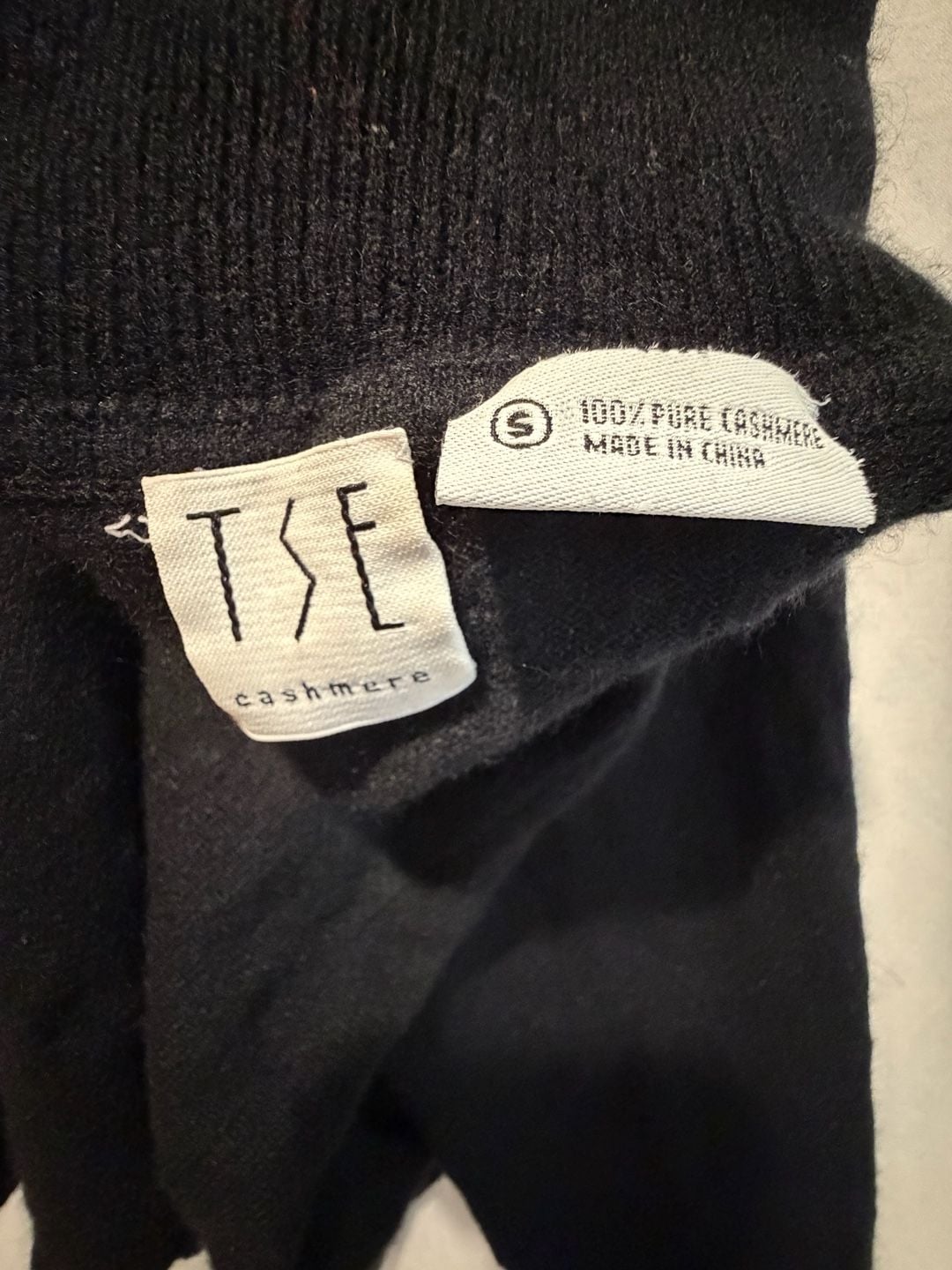 Tse Cashmere Turtleneck Sweater Size S Black Pure Cashmere 3