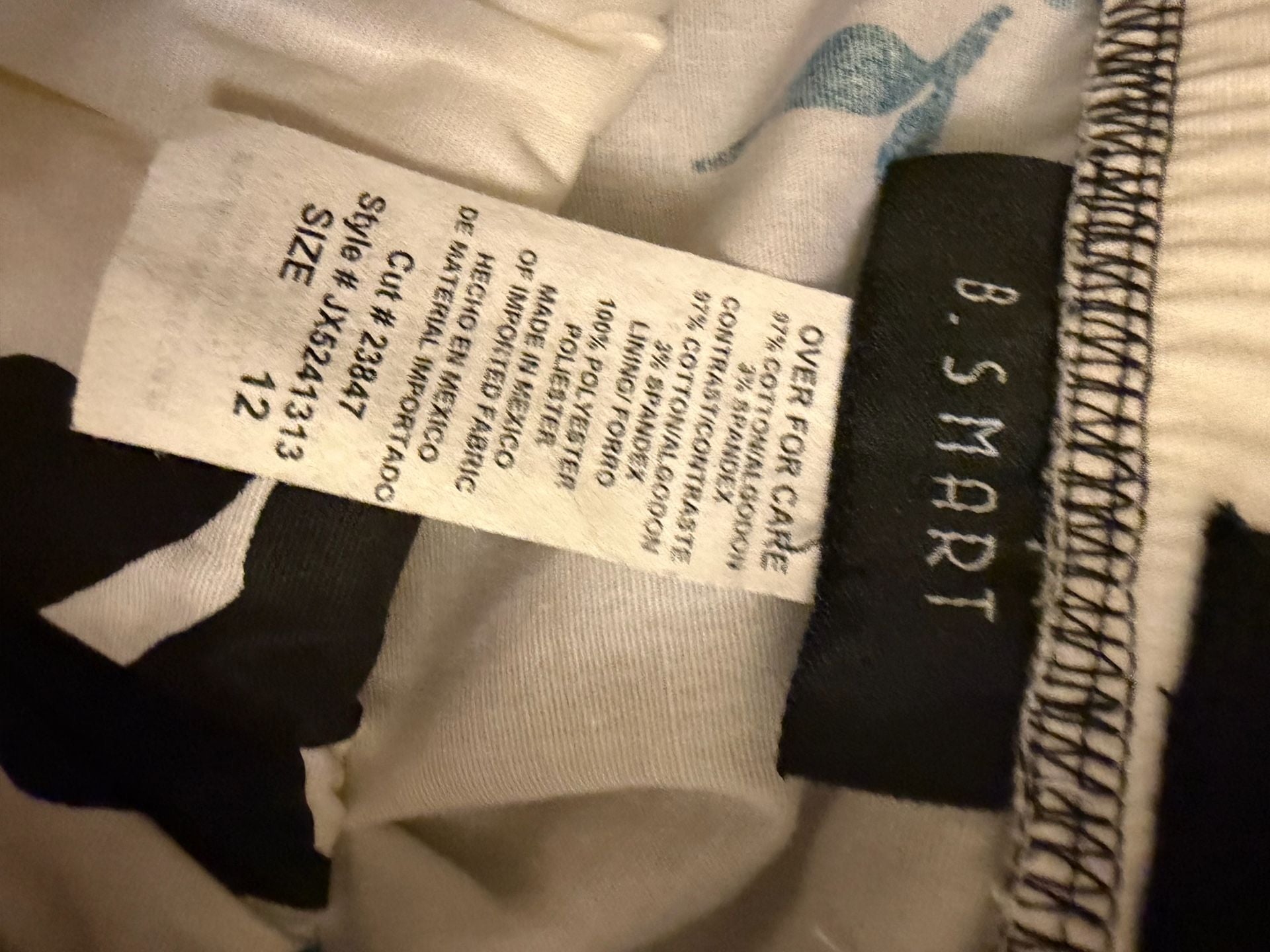 B. Smart Dress Size 12 Floral Black Blue White Sundress Y2K 7