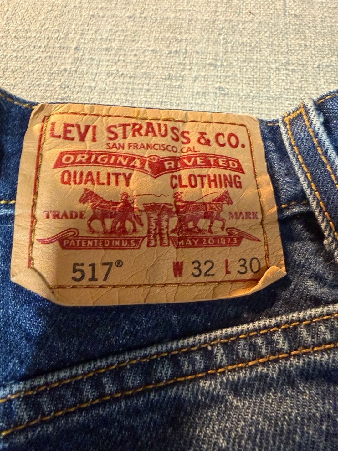 Levi's 517 Boot Cut Jeans W32 L30 Blue Denim 8