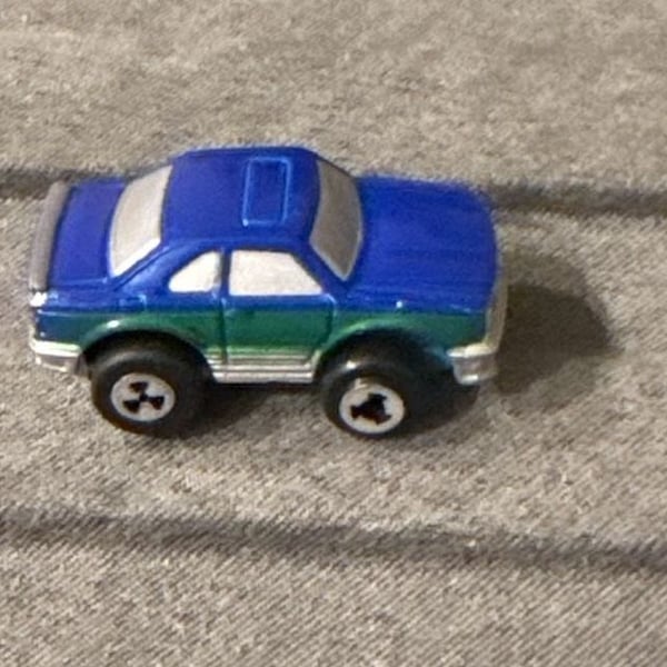 Micro Machines Mercedes Benz Blue Green Mini Toy Car