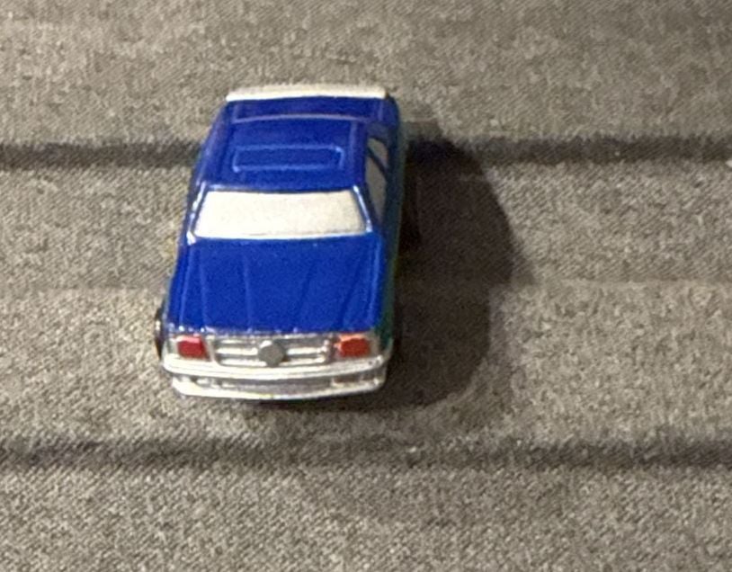 Micro Machines Mercedes Benz Blue Green Mini Toy Car 2