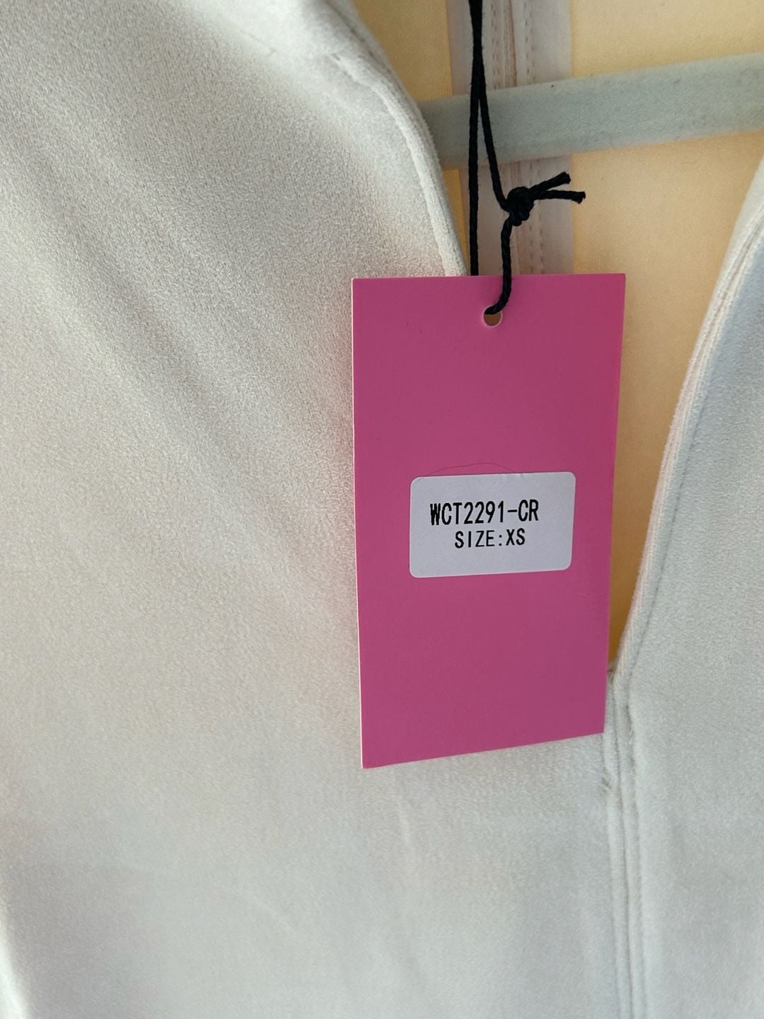 NWT Thml Dress Size Xs Vegan Suede Cream Off White Mock Neck Shift 6