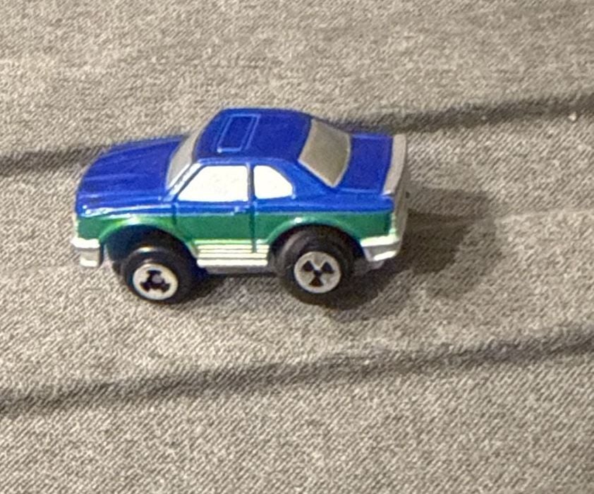 Micro Machines Mercedes Benz Blue Green Mini Toy Car 3