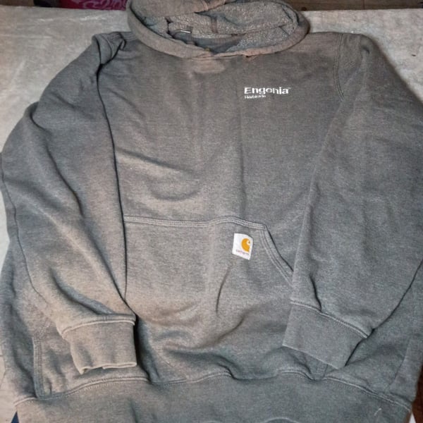 Carhartt Engenia Herbicide Hoodie Size L Gray Original Fit