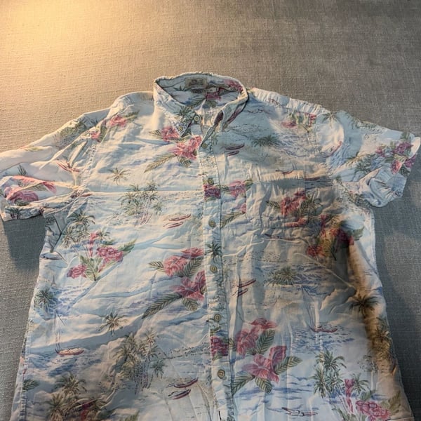 Faherty The Breeze Shirt Molokai Scenic Tropical Size XL