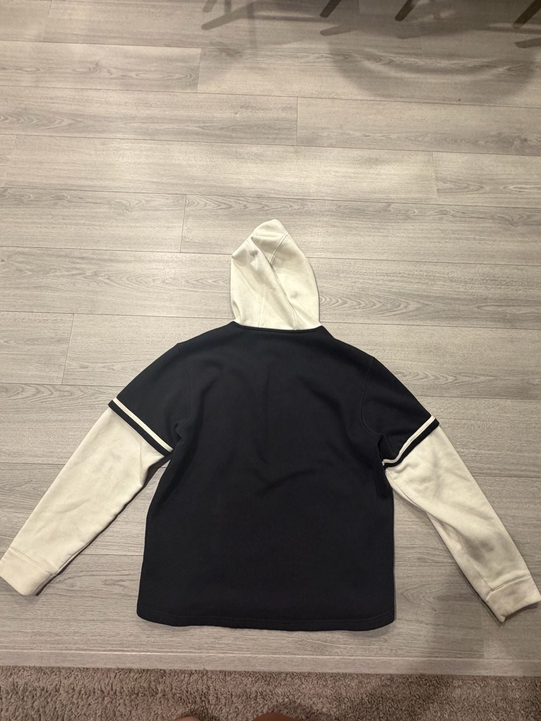 Adidas Hoodie Size XL Black White Spellout Logo Pullover 3