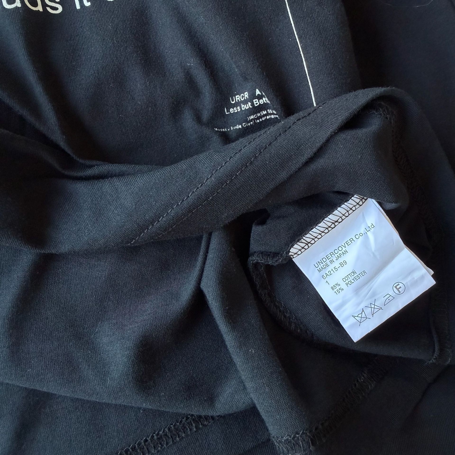 Undercoverism Defocusing T-Shirt Size 1 Black 6