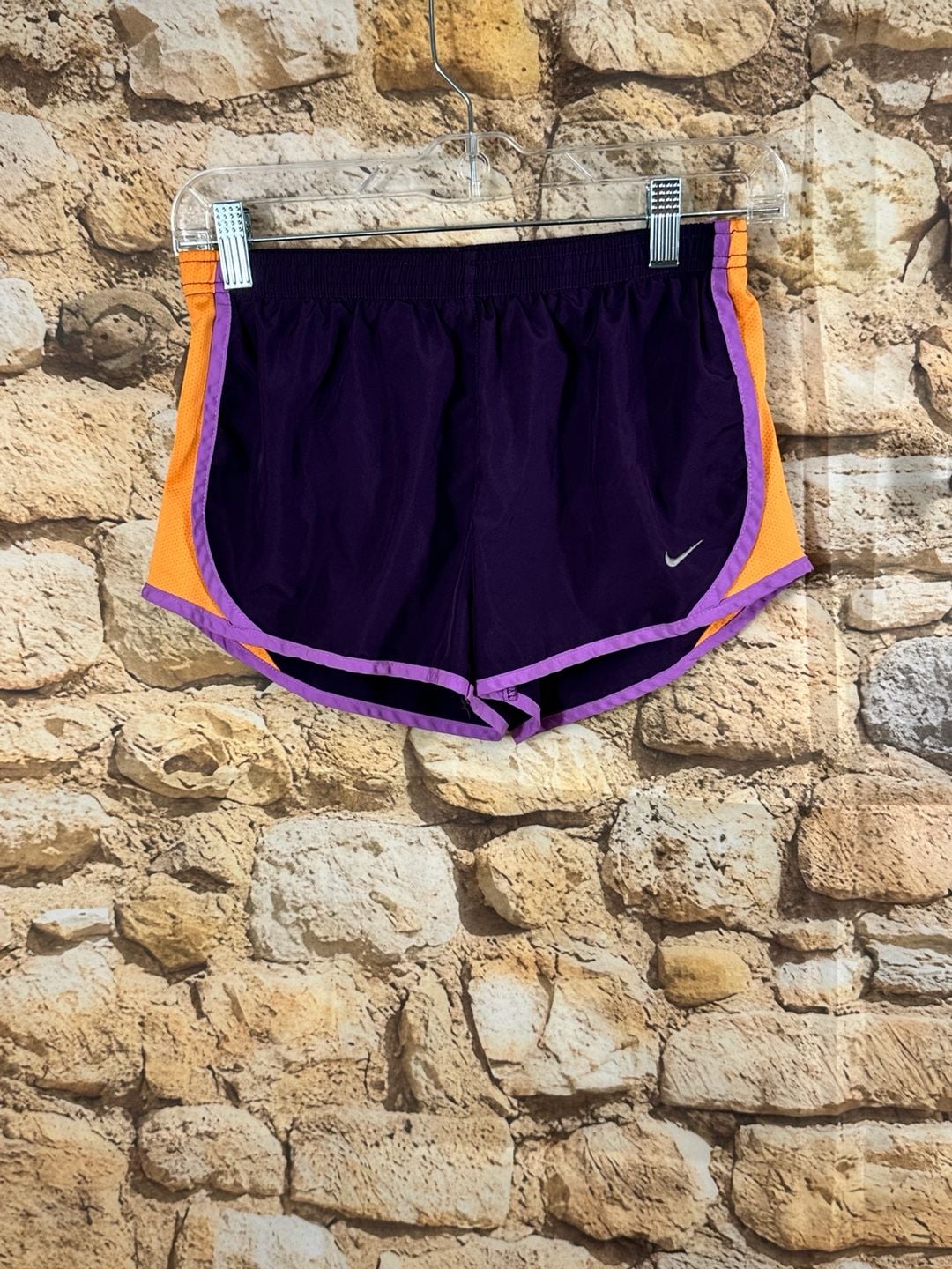 Nike Running Shorts Size Youth M Purple Orange Dri-FIT 2