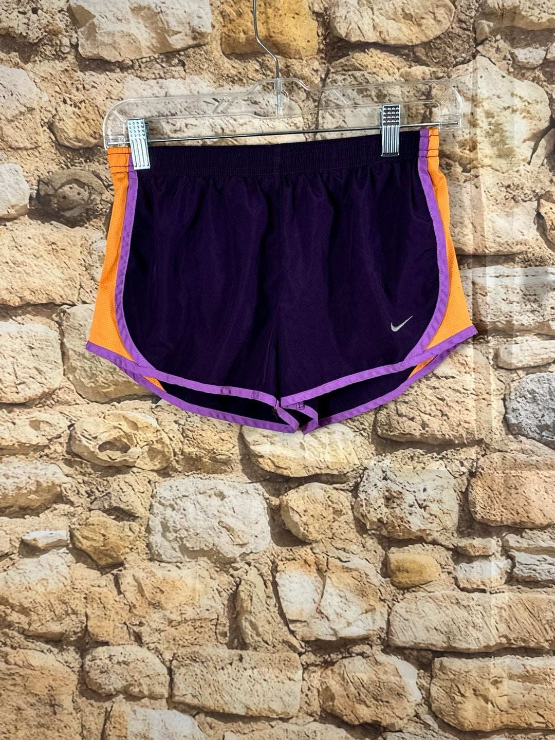 Nike Running Shorts Size Youth M Purple Orange Dri-FIT 4