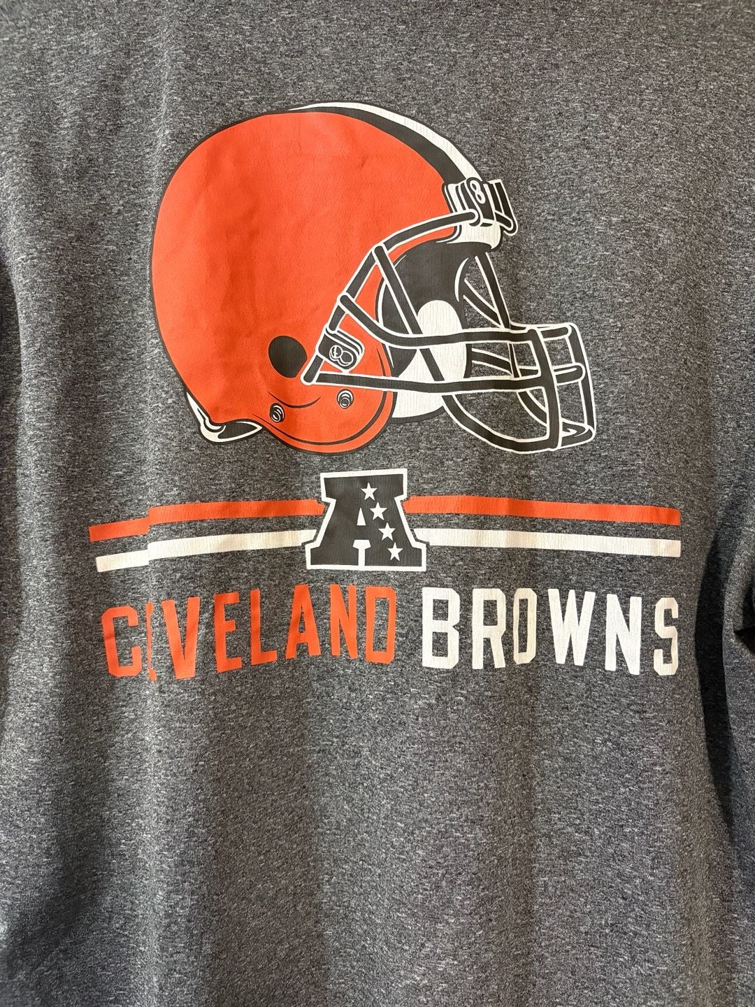 NFL Team Apparel Cleveland Browns Quarter Zip Pullover Size M 6