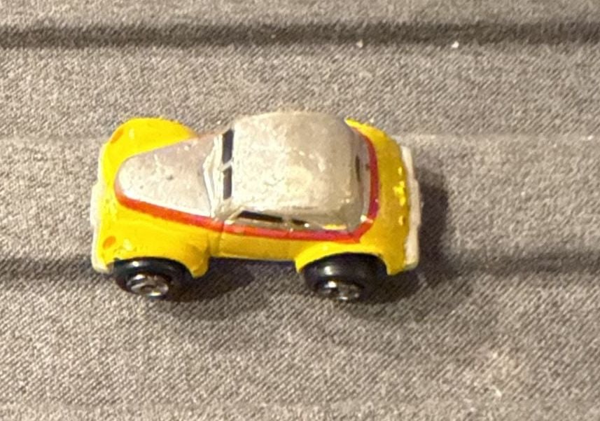 Micro Machines 1937 Cord Yellow and Chrome Vintage Toy Car 4