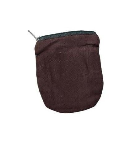 Embroidered Owl Coin Purse Brown Zip Pouch 3