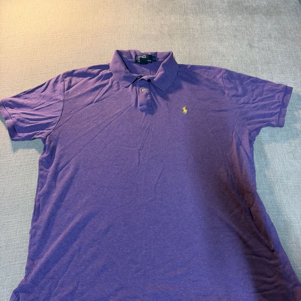 Polo Ralph Lauren Polo Shirt Size L Purple Cotton